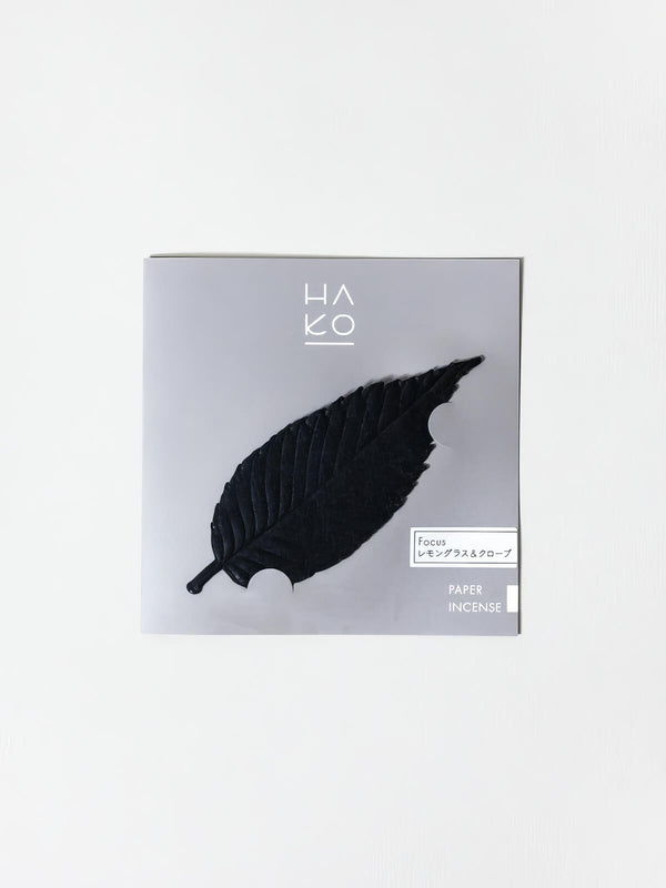 HA KO Paper Incense - No. 02 Black 'Focus' | Duftnoten: Gewürznelke, Zitronengras, Pfefferminze und Geranie