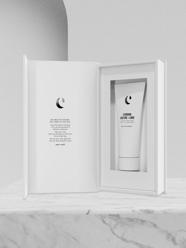 CARRARA CULTURE of CARE - aufhellende Zahncreme mit Mamor aus Carrara  | BFORM