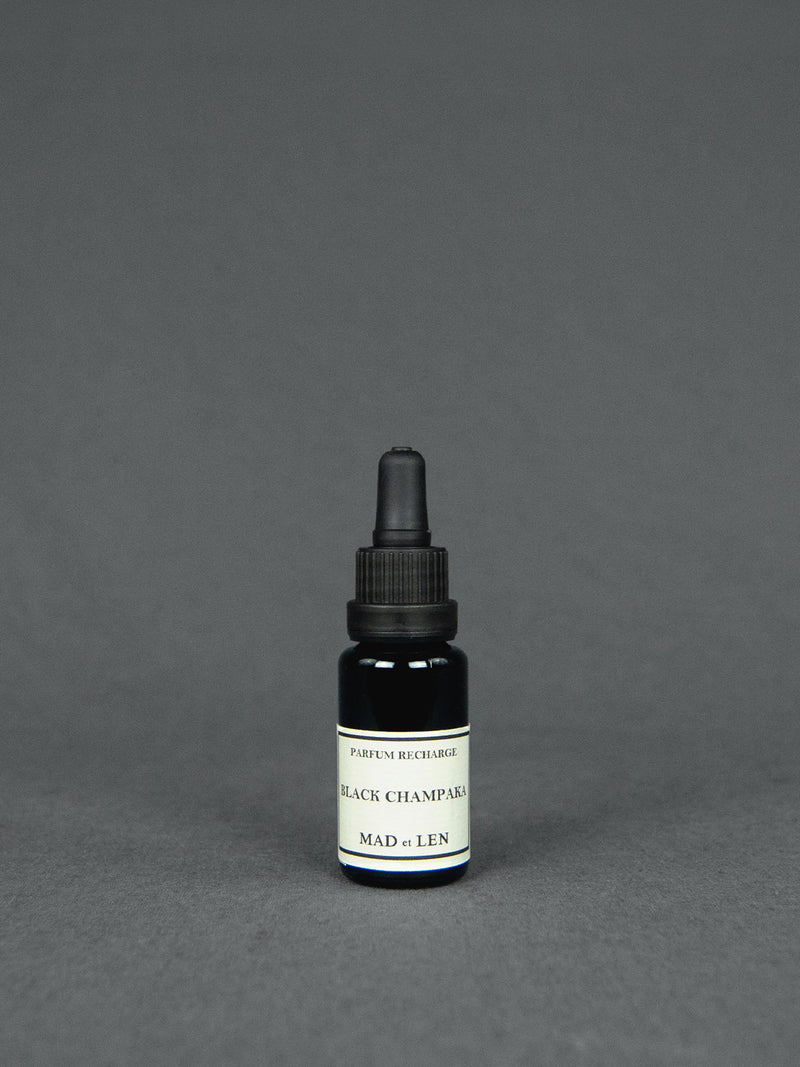 MAD et LEN - Black Champaka Pot Pourri Parfum Recharge Oil | Shop Online at BFORM