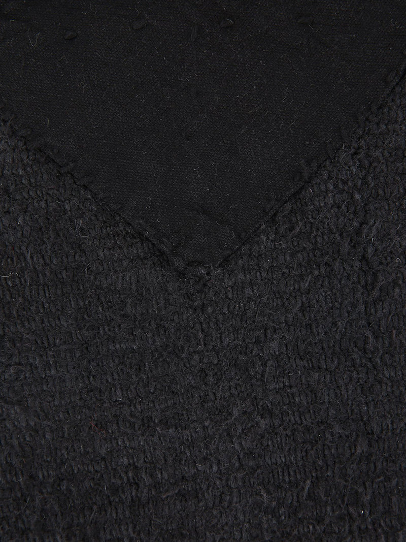 Private0204 - large Vintage Teppich aus Hanf in Dark Black | BADINFORM